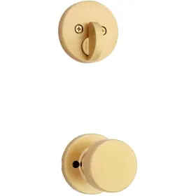 971pskrdt-4 Kwikset Pismo Single Cylinder Interior Pack With Round Rose Satin Brass