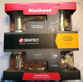 972011 Kwikset Smartkey Front Door Lock Set With Deadbolt