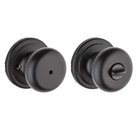 97300-940 Kwikset Hancock Interior Privacy Door Knob With Lock Matte Black