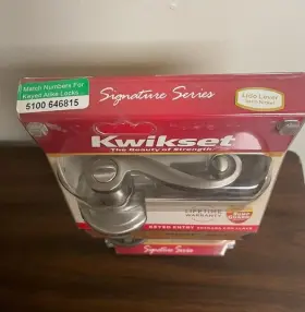 97402-538 Kwikset New 740ll Lido Handle Keyed Entry Door Lever Set Satin Nickel With Smartkey
