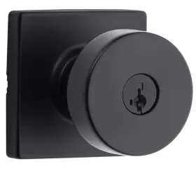 97402-858 Kwikset 740psk S Quart 26 Smt 6al Polished Door Knob Set In Flat Balck