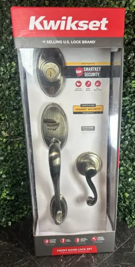 98001-134 Kwikset Shelburne X Lido Handleset Single Cyl Smartkey Entry