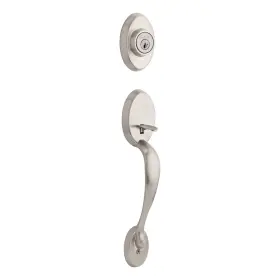 98009-093 Kwikset Chelsea Single Cylinder Handleset Smartkey Satin Nickel Exterior Only