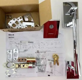 98180-006 Kwikset San Clemente Front Door Handle And Deadbolt Exterior Only