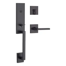 98180-015 Kwikset Vancouver Front Door Lock Handle And Deadbolt Set Entry Handleset Exterior W