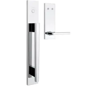 98190-039 Kwikset Caerus Front Door Lock And Deadbolt Set Entry Dummy Polished Chrome