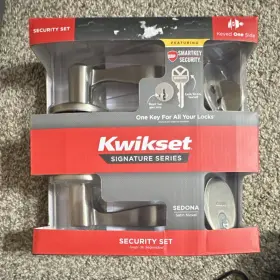9910-072 Kwikset Sedona Satin Nickel Single Cylinder Smartkey Security