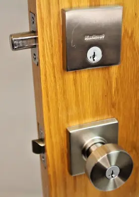 991psksqt15 Kwikset Signature Pismo Keyed Entry Knob Deadbolt Satin Nickel #97b