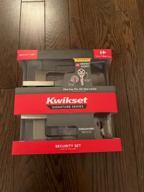 991sal Kwikset Singapore Keyed Entry Handle And Single Cylinder Deadbolt Combo