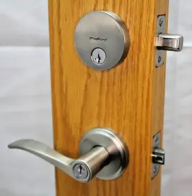 991sel15 Kwikset Signature Sedona Keyed Entry Lever Deadbolt Satin Nickel #8zs