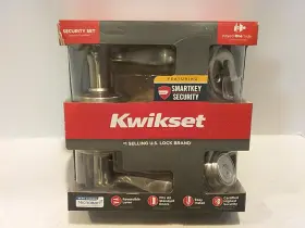 991tnl15 Kwikset Signature Tustin Keyed Entry Lever Deadbolt Satin Nickel