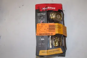 992j-3 Kwikset Signature Series Juno Keyed Entry Brass Key Control Deadbolt With