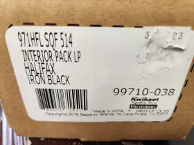 99710-038 Kwikset Halifax Handleset Trim Interior Lever Set In Iron Black- 971hfl