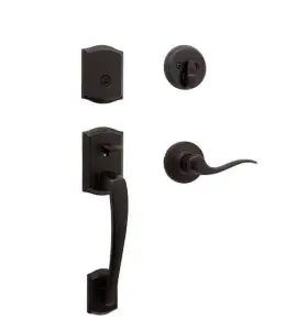 Kwi-800anxtnl-11ps Kwikset Kwiksetprescott Venetian Bronze Single Cylinder Entry Door Handleset With