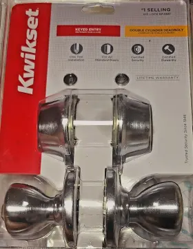 66065-001 Kwikset Rev02 New Keyed Entry Double Cylinder Deadbolt #66065-001 / /65 Knob