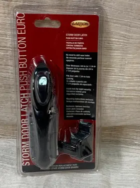 Ch2000501 Larson 2000501 Storm Door Latch Push Button Euro Handle #ch2000501 Black New