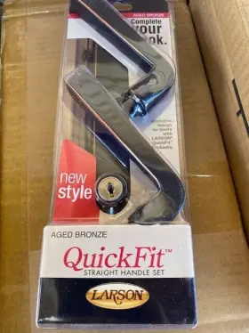 20298957 Larson Door Handle Set - Aged Bronze
