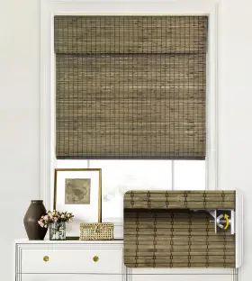 Lazblinds M Zlm 087 No Tools Drill Cordless Bamboo Roman Shades Privacy Window Trea