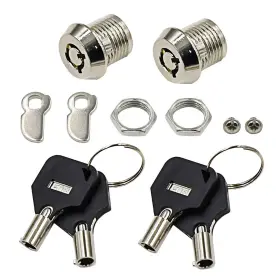 Lxmy1827 Lc Lictop Tubular Cam Cylinder Lock Chrome Finish With 2 Keys Security Cabine