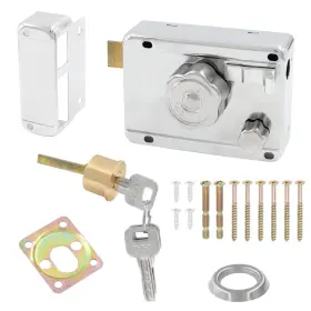 Jj220527-002 Ldexin Home Safety Vertical Keyway Cylinder Deadbolt Rim Right Opened Gold