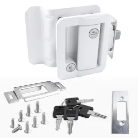 43308-4217 Leisure Locks Rv Door Lock Replacement With Paddle Deadbolt Camper Handle Latch 100%