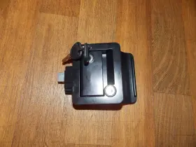 X001nhqi8x Leisure Locks Rv Travel Trailer Entry Door Lock Polar Black Paddle Deadbolt As Is