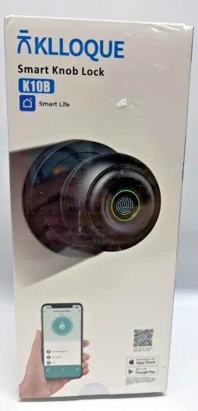 Lock & Lock K10b Klloque Smart Knob Fingerprint Bluetooth App Keyless Door New