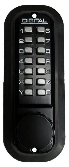 2210jbmgdc Lockey 2210dc 2000 Series Keyless Entry Double Combination - Black
