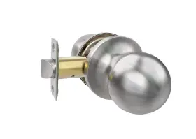 Lockly 810055600083 Door Knob Set Round Ball Style Passage Doorknob Premium Satin Nickel