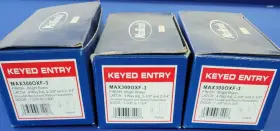 Maxgrade Max3000xf-3 Sale Keyed Entry Door Knob Bright Brass Adj Backset 3 Pack