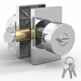 Mega Handles 725414331112 - Laura Entry Door Knob For Entrance And Bathroom Revers