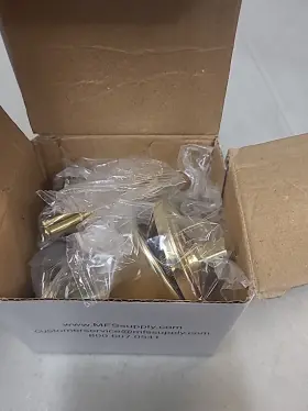 14-47593 Mfs Supply Lot Of 3 Deadbolt Door Lock Assembly Keys 44535 Polished Brass