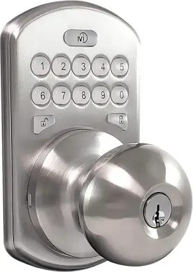 Ckk-02sn Milocks Titan Keyless Entry Door Lock - Deadbolt Smart Satin Nickle