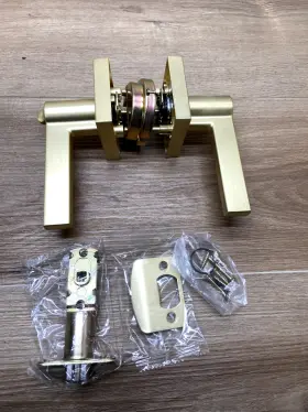 Mlk1022sb Miseno Mlk1022s Flat Bar Single Cylinder Keyed Entry Door Set Satin Brass Read