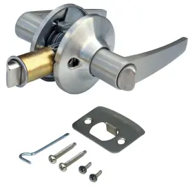 290113 Mobile Home Parts Brushed Nickel Interior Lever Privacy Door Lock For 1