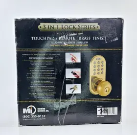 0315952 Morning Industry 3-in-1 Remote Control And Touchpad Doorknob