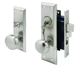 27590 Mortise Segal Se Lock Set Satin Nickel Left Hand 2-1/2 Inch Backset