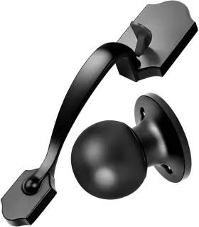 Fdh-303bl Motovecor Front Door Handleset Entry Handle Set With Cove Knob For Right And Left
