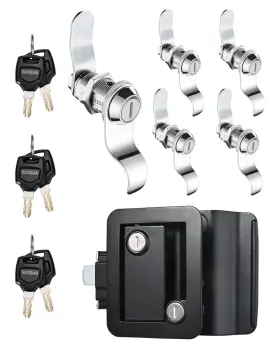 Ns200x1-blck Naissian 30mmx5 Camper Door Lock 1-1/8 Inch Rv Stroage Cam Set Deadbolt For Entry Sid Ns200x1-blck Naissian 30mmx5 Camper Door Lock 1-1/8 Inch Rv Stroage Cam Set Deadbolt For Entry Sid