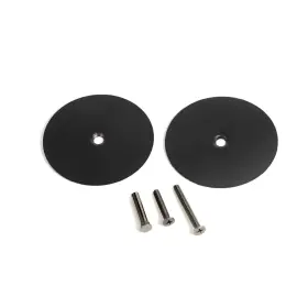 Naubea 614162398877 2 Set Door Knob/door Handle Hole Cover Plate Deadbolt Matte Blac