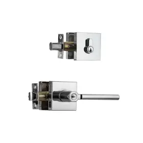 Ch17b06cp Ncl Hardware Elegant Entry Door Lever With Single Cylinder Deadbolt Keyed Alike Heavy