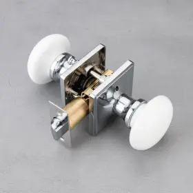 Cn005cp-bk Ncl Hardware White Door Knobs Knob Interior Porcelain Square Levers Brigh