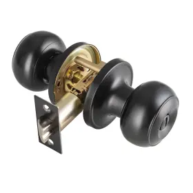 N609bk-mb Ncsen Black Door Knobs Interior Keyless For Bathroom And Bedroom Matte B