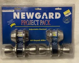 2x500ev Newgard Door Knob And Dead Bolt 2 Pair Set All Keyed The Same