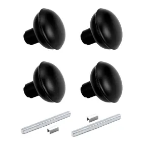 Newliplace 639395274330 2 Pack Vintage Black Door Knob Set With Matte