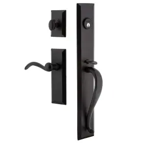 657861 Nostalgic Ageless Iron One-piece Handleset With A Grip Keep Plate And Tine