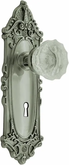 Passage-2.375 Nostalgic 702095 Warehouse Victorian Plate With In Satin Nickel