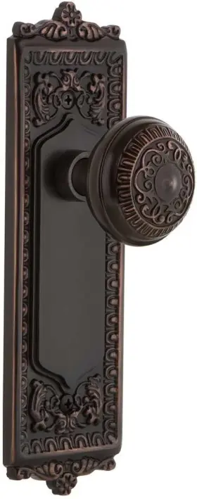 Privacy-2.375 Nostalgic 702477 Warehouse Egg And Dart Door Knob In Timeless Bronze
