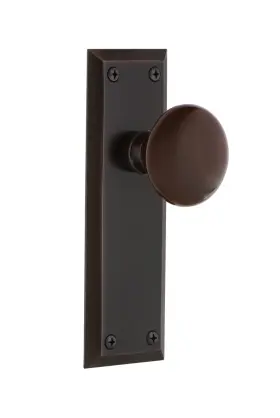 702706 Nostalgic Warehouse New York Plate Privacy - 2.375 Inch Timeless Bronze