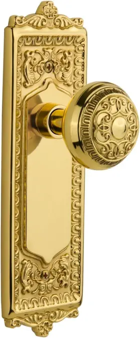 702852 Nostalgic Warehouse Egg And Single Dummy - Surface Mounted Unlacquered Brass